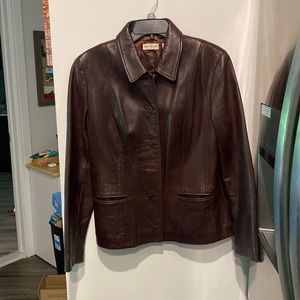 Ann Taylor Leather Jacket - Size medium
